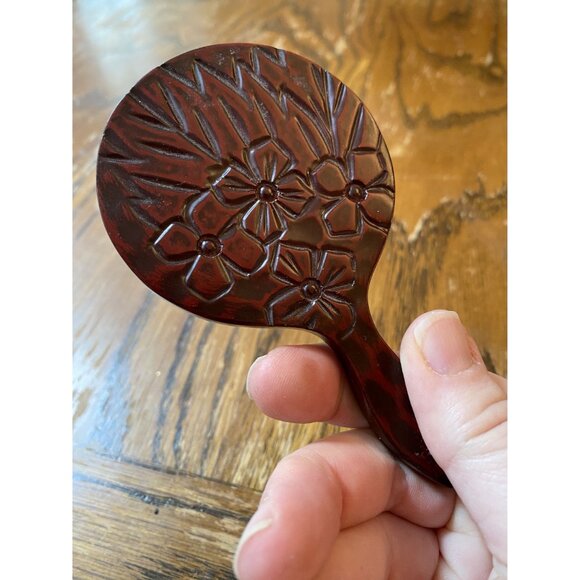 Vintage Handheld & Compact Mirrors Set Goderings Silver Art Co Rose Mirror - Picture 10 of 10